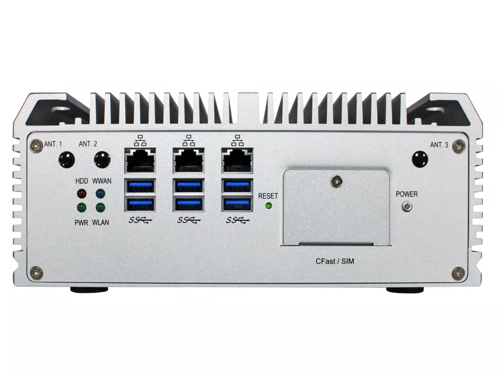 FPC-7800 Industrial PC front panel with USB ports