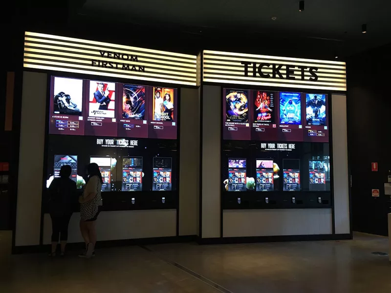 ZXY500 touch screen in a cinema